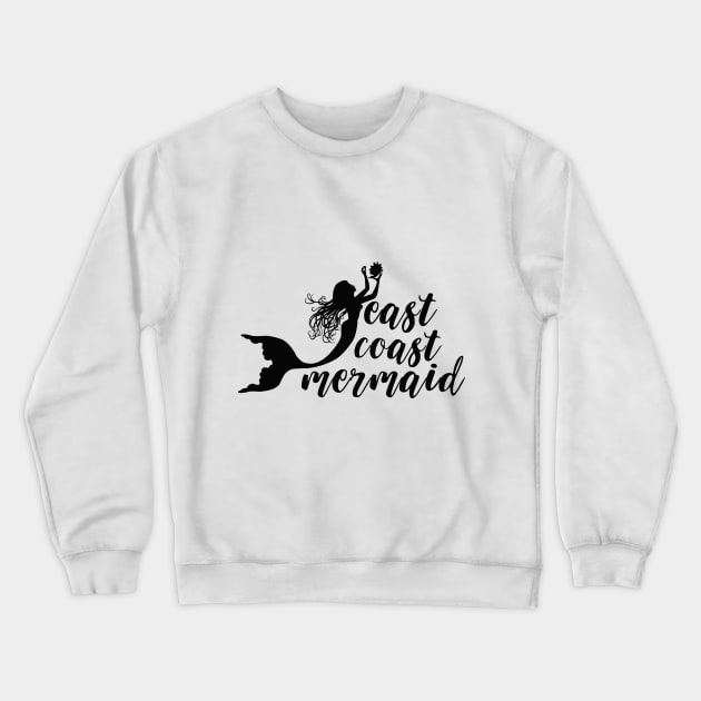 East Coast Mermaid Crewneck Sweatshirt by EnchantedWhispers